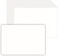 50 Pack 5x7 White Blank Cardstock Paper Thick Paper - 80lb Flat Cards Stock Printer Paper for Make Your Own DIY Invitations, Note, Greeting, Table Cards - Writing, Stamping, Painting, Drawing