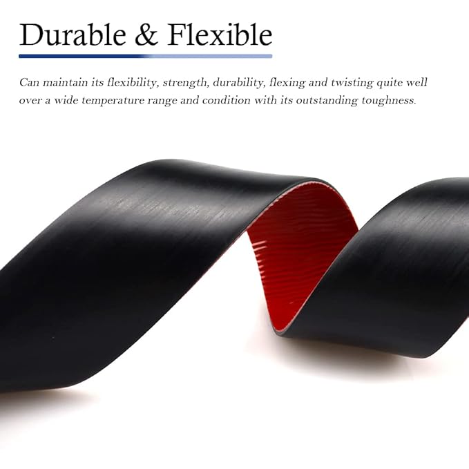 Neoprene Rubber Strips Self Adhesive Solid Rubber Sheets, Rolls & Strips for DIY Gaskets Crafts Pads Seals Warehouse Flooring Neoprene Sheet with Adhesive Backing (2" Wide x 1/8" Thick x 10' Long)