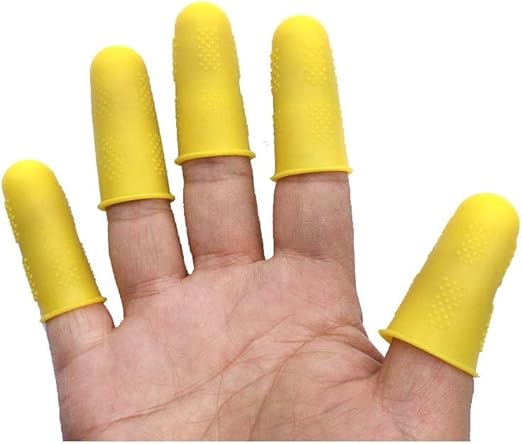 3Pcs Silicone Finger Protector for Hot Glue Gun for Hot Glue, Rosin Wax, Resin, Adhesives, Scrapbooks, Sewing Art Glues and Pastes Craft Supplies