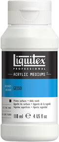 Liquitex Professional Gesso Surface Prep Medium, 118ml (4-oz), White