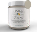 Chalky Chicks All-in-One Chalk Paint for Furniture or Cabinet - 16 Fl Oz - Matte Finish Wolf Gray (Gray/Beige) for Metal, Wood Furniture Paint - No Sanding All-in-One for Home Decor & Crafts, USA Made