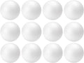 Crafjie 4 Inch Foam Balls, White Smooth Craft Foam Ball for Decoration Household and School Projects, Polystyrene Foam Balls for DIY Arts and Crafts, Modeling (4inch 12pc)