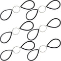 TIHOOD 6PCS Clay Cutters Wire Steel Wire Clay Cutter Pottery Tools Cut Off Tools with Rubber Handle for Clay Artist Sculpting Cheese Dough (Black)