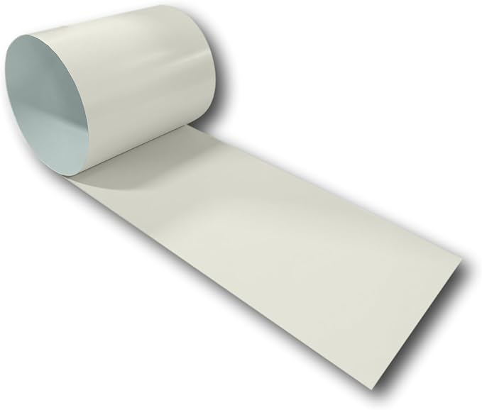 Eagle 1:24 Gauge KYNAR 500 Sheet Metal Flashing Rolls-10 FT Long-Heavy Duty Pre-Finished Rolls-Commercial Grade-Roofing Flashing, Fascia Cover, Coping Cap-Multiple Sizes (6" x 10 FT, Sandstone)