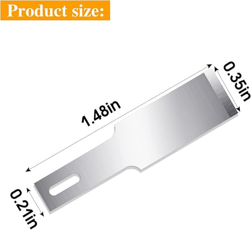 100 Pack Hobby Blades Set #17 Craft Knife Blades Refill Hobby Knife Replacement Blade with Storage Box for Art and Craft Scrapbooking Supplies Cutting Caving