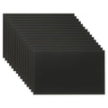 PATIKIL 2.1x3.3 Inch Anodized Aluminum Sheet Metal, 15Pcs Laser Plates Engraving Blanks 0.5MM Thin Rectangle for Crafting DIY House Laser Engraving, Black
