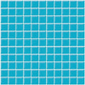1"x1" Sea Blue Matte Finished Glass Mosaic Tile (9.67 Sq ft- Box of 10 Sheets)