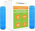 PSBM Blue Stretch Wrap, 15 Inch x 1476 Feet, 8 Pack, Tinted Pre-Stretched Shrink Wrap Film for Moving, Packaging, Pallet Wrapping