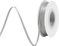 Silver Satin Ribbon 1/8" X 50 Yards Solid Color Double Faced Ribbons Perfect for Crafts Wedding Decor Bow Making Arts Sewing and More
