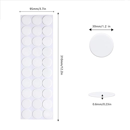 Adhesive Stick dots Two-Sided Sided Mounting Putty Stick Tack for Wall Hanging Crafts Balloons Festival Party Decorations,Clean Removable(1.2"*1.2"-120)