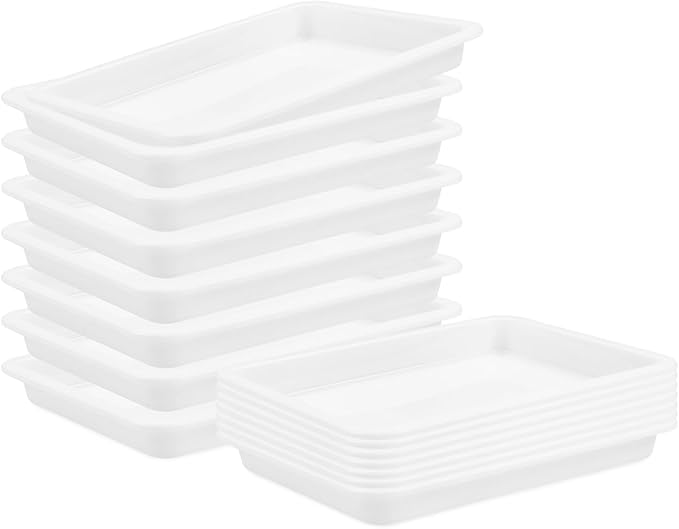 Sorting Trays,15 Pack Stackable Puzzle Sorting Trays,Jigsaw Puzzle Organizer Multipurpose Organizer Tray for Toys Beads Painting DIY Projects Fun Home Activities,9.8 x 7 x 0.98''