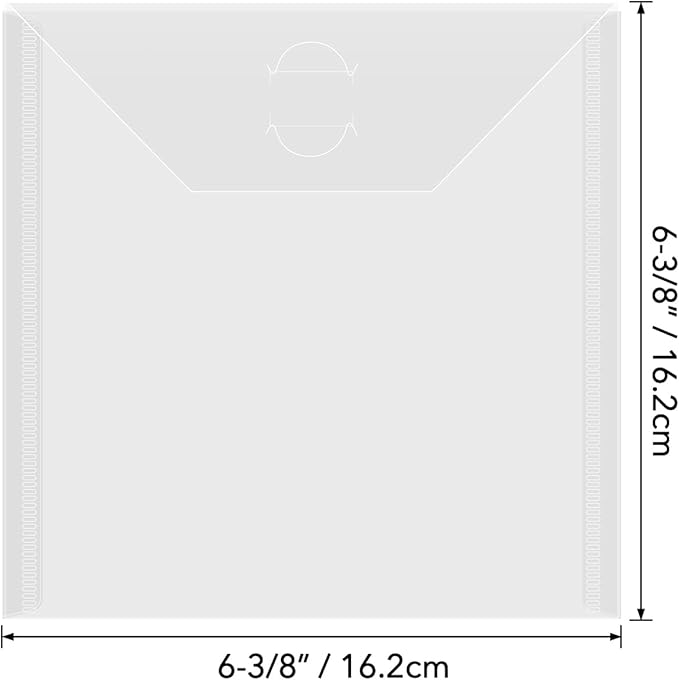 20 Pcs 6.4x6.4 Stamp & Die Storage Pockets Resealable Clear Plastic Seal Bags Storage Case for Cutting Dies Stencil Album Stamp Crafts DIY Scrap Booking Paper Card Craft Cutting Dies Card Making