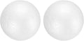 uxcell 2 Pcs White Foam Balls, 3.5 Inch Polystyrene Craft Foam Balls Solid Round Ball for Art, Household, DIY, Party Decorations