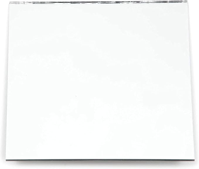 Bright Creations Mirror Art Tiles - 3 in, Silver, 50 Pack - Adhesive Mirror Mosaic Tiles for DIY Crafts & Stick-On Wall Decor