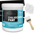 Chalkboard Paint Black Chalk Board Paint for Wood, Metal, Glass, Wall, Plaster Boards Sign, Frame Any Surface Black Matte Finish, Acrylic Non-Toxic, Quick-Dry - 250g, 9oz, Cover