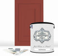 ALL-IN-ONE Paint, Durable cabinet and furniture paint. Built in primer and top coat, no sanding needed. Includes our 30 featured color card - Paprika, Gallon