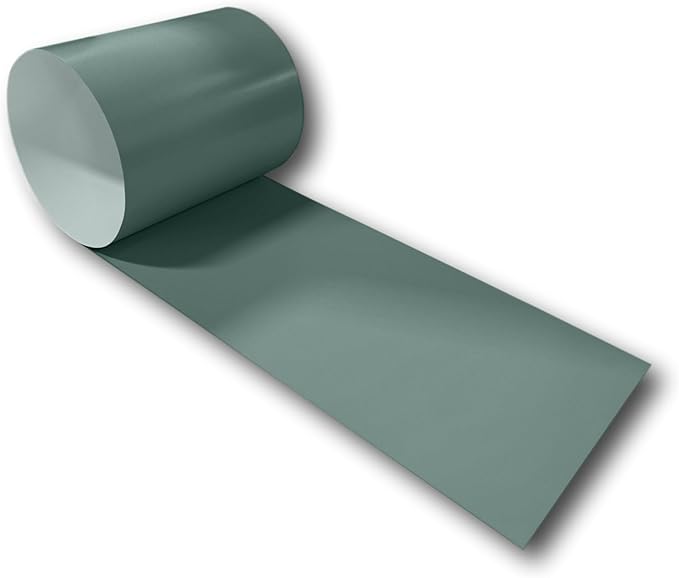 Eagle 1-24 Gauge KYNAR 500 Sheet Metal Flashing Rolls-10 FT Long-Heavy Duty-Commercial Grade-Roofing Flashing, Fascia Cover, Coping Cap-Multiple Sizes (12" x 10 FT, Hemlock Green)