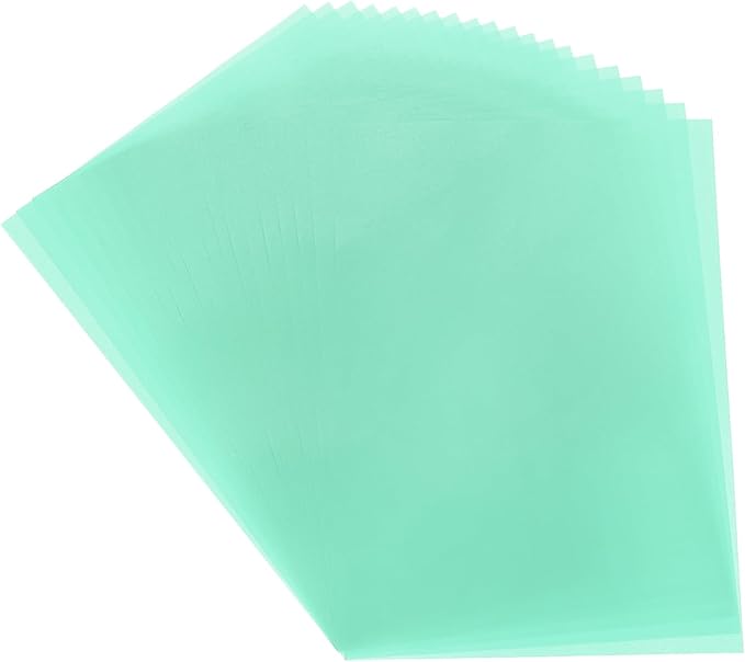 MECCANIXITY Colored Vellum Paper, 40 Sheet Sky Blue Transparency 8.5 x 11 Printable Vellum Paper, Translucent Vellum Sheets for Printing Wedding Invitations Ink Jet Laser Printer