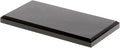 Plymor Black Acrylic Rectangular Beveled Display Base, 6" W x 3" D x 0.5" H, Pack of 6