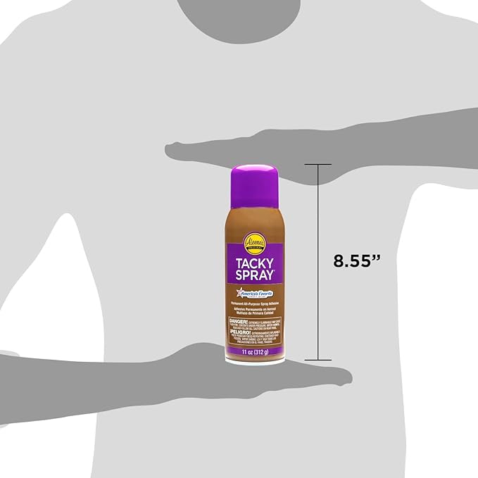 Aleene's Repositionable Tacky Glue Spray, All-Purpose, Temporary Bond Adhesive, 10 oz