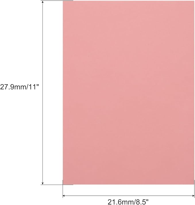 MECCANIXITY Colored Vellum Paper, 40 Sheet Light Pink Transparency 8.5 x 11 Printable Vellum Paper, Translucent Vellum Sheets for Printing Wedding Invitations Ink Jet Laser Printer