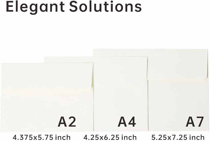 Keketer A4 Cream White Printable 4x6 Envelopes 70 Pack Self - Seal, for 4x6 Cards, Weddings, Invitations, Baby Shower 4.25 x 6.25 Inches