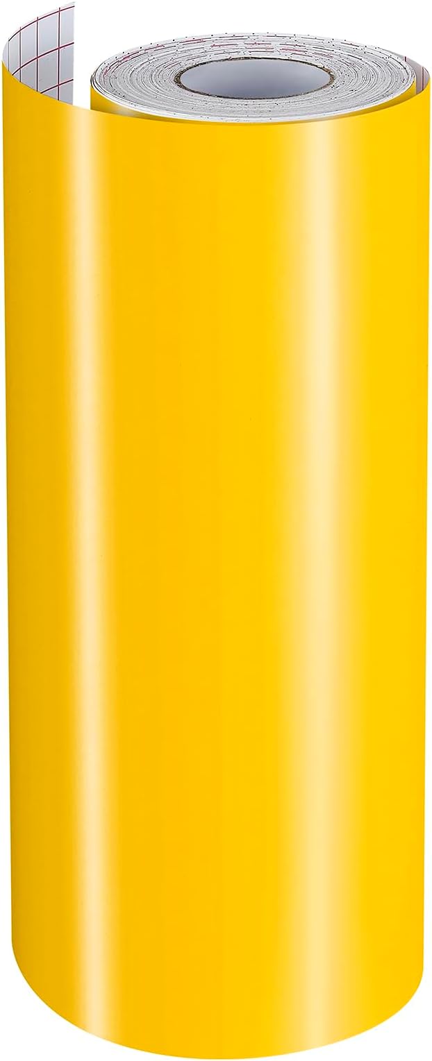 Ant Smart Adhesive Permanent Vinyl Compatible with Cricut Explore and Maker Series Without Cutting Mats, Create DIY Projects, Decals, Stickers & More (Yellow, 13inch x 100ft)