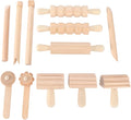 Small Wooden Rollers Mini Wooden Rolling Pin for Wood, Clay, and Dough Crafts for Christmas and Birthday Celebrations