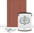 ALL-IN-ONE Paint, Durable cabinet and furniture paint. Built in primer and top coat, no sanding needed. Includes our 30 featured color card - Brick (burnt cinnamon), Gallon