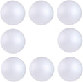 8PCS 4 Inch White Foam Balls Polystyrene Craft Balls Foam Balls for Easter Art Craft Household School Projects and Christmas Party Decorations