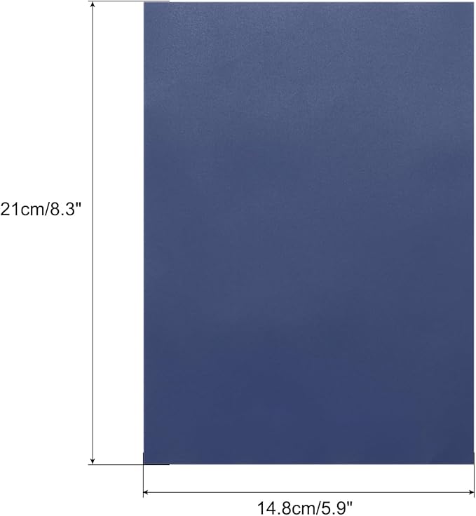 MECCANIXITY Colored Vellum Paper, 40 Sheet Deep Blue Transparency 8.3" x 5.9" Printable Vellum Paper, Translucent Vellum Sheets for Printing Wedding Invitations Ink Jet Laser Printer