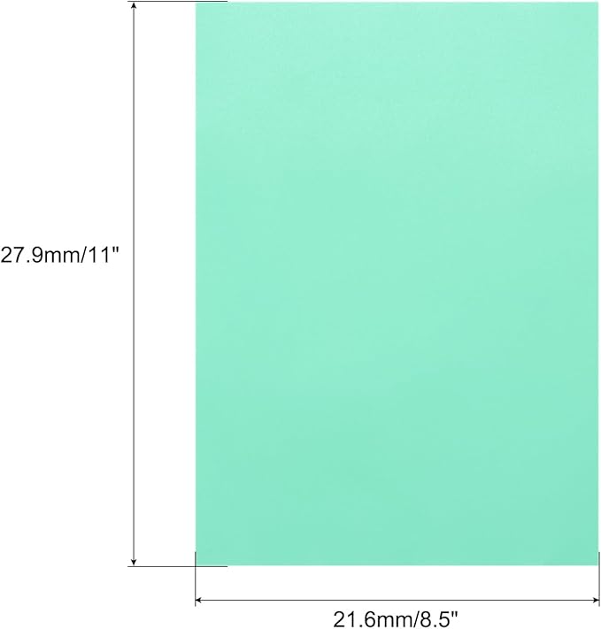 MECCANIXITY Colored Vellum Paper, 40 Sheet Sky Blue Transparency 8.5 x 11 Printable Vellum Paper, Translucent Vellum Sheets for Printing Wedding Invitations Ink Jet Laser Printer