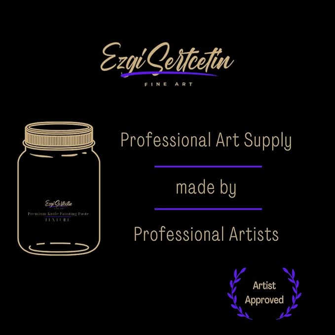 Premium Palette Knife Painting Paste|Texture Paste|Authentic Bright Colors|Ready to Use|Easy to Apply| 6oz (Stone)