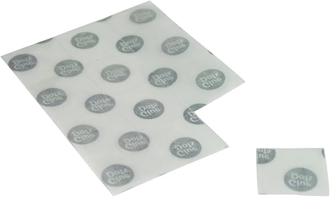 Glue Dots, Craft Dots Value Pack, Double-Sided, 1/2", .5 Inch, 600 Dots, DIY Craft Glue Tape, Sticky Adhesive Glue Points, Liquid Hot Glue Alternative, Clear
