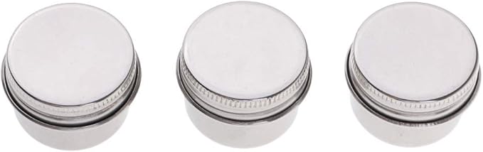 3 Piece Single Dipper Palette Cups Stainless Steel Palettes Container Cup with Clip and Lid fit for Drawing (A)