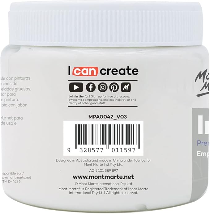 Mont Marte Impasto Acrylic Medium 500ml (17oz)