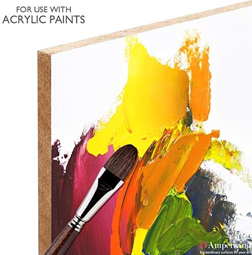 Ampersand Art Supply Wood Gesso Art Painting Panel: Canvas Texture, 3/8 Inch Depth, 11" x 14"
