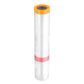 HARFINGTON Pre-Taped Masking Film 157.5" x32.8ft Double Adhesive Tape and Drape Painters Plastic Drop Cloth Film with Tape Plastic Sheeting for Automotive Painting Covering