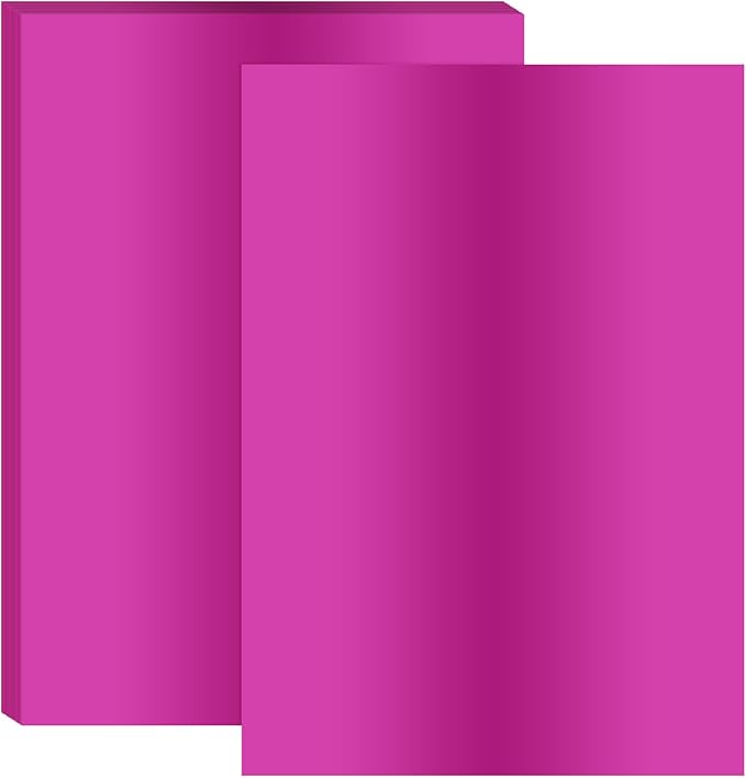 PATIKIL 11.7x8.3" Hot Stamping Foil Paper Sheet, 20 Sheets A4 Heat Transfer Hot Stamping Paper Foil for Leather DIY Logo Decor Craft Gift Package Scrapbook Card, Rose Red