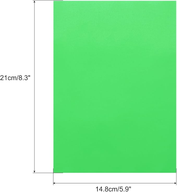MECCANIXITY Colored Vellum Paper, 40 Sheet Green Transparency 8.3" x 5.9" Printable Vellum Paper, Translucent Vellum Sheets for Printing Wedding Invitations Ink Jet Laser Printer