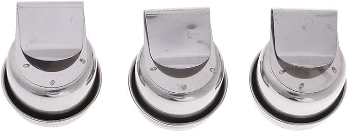3 Piece Single Dipper Palette Cups Stainless Steel Palettes Container Cup with Clip and Lid fit for Drawing (A)