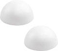 Crafjie 2PCS 8 Inchs White Foam Balls Half Round Polystyrene Half Foam Balls Craft Supplies Hemispherical Christmas Craft Ballfor DIY Home Craft Project and Art Decoration