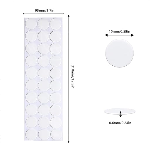 Adhesive Stick dots Two-Sided Sided Mounting Putty Stick Tack for Wall Hanging Crafts Balloons Festival Party Decorations,Clean Removable(0.59"*0.59"-100)