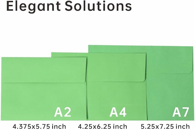 Keketer A4 Colorful Printable 4x6 Envelopes 70 Pack Self - Seal, for 4x6 Cards, Weddings, Invitations, Baby Shower 4.25 x 6.25 Inches