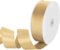 1-1/2" Width x 100 Yards Satin Ribbon, Light Gold Ribbon Perfect for DIY Craft, Bows, Gift Wrapping, Flower Bouquet, Valentine's Day, Christmas and Party Decoration