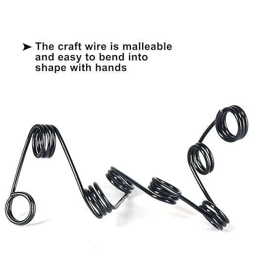 Tenn Well 12 Gauge Aluminum Wire, 100 Feet 2mm Bendable Anodized Metal Wire for Sculpting, Jewelry Making, Armature Making, Halloween Decor, Crafting (Black)