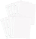 Zesthouse Photo Album Refill Pages for 3 Ring (10 Pack), 18 in Photo Albums Self Adhesive Pages Holds 12x12 8x10 5x7 4x6 2x3 Photos or Recipe Cards