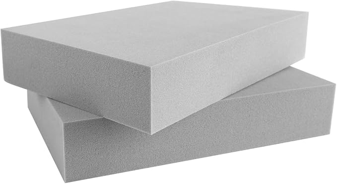 BAOFALI 8 Pcs Stamping Foam Grey Moldable Foam Stamps Plastic Dry Foam Stamp Pad Cut and Dry Foam Stamping Foam Block for Sculpture, Modeling, DIY Arts and Handicrafts Projects