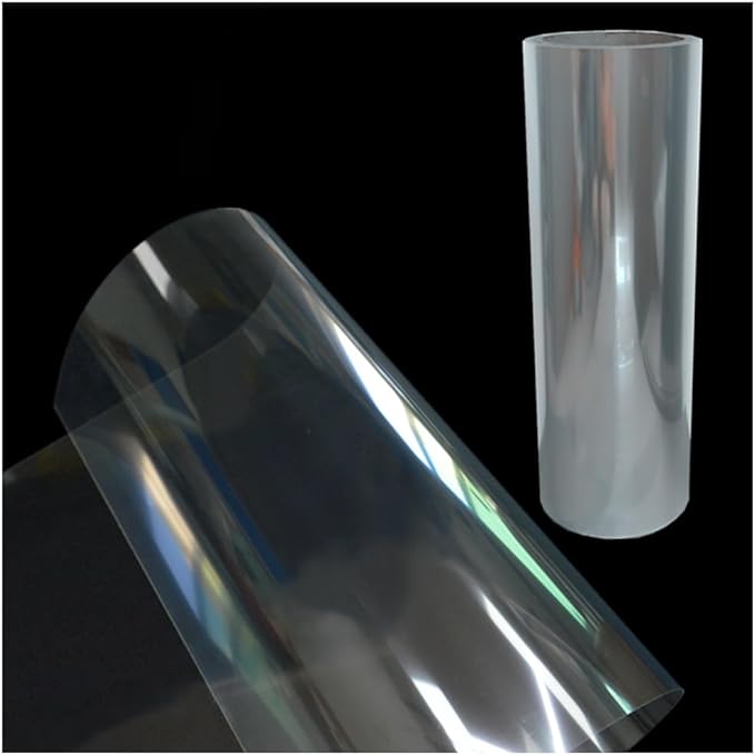 Transparency Mylar Stencils Sheet for Cutting Machines,12inchs x 40ft Rolls 4 mil Clear Blank Template Paper Material Acetate