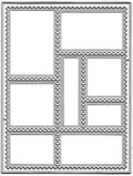 Lapoo Flowers Metal Cutting Die for Scrapbooking - Durable, Cut Stencils for DIY Scrapbook Photo Album Decorative Paper Card, Card Making Supplies, Embossing (Multi-Column Box 5.1 x 4 in)